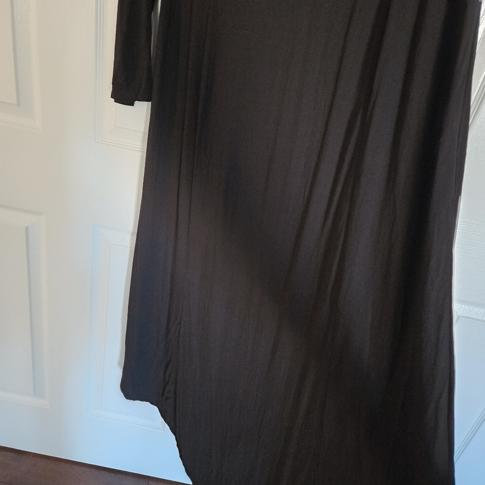 Shukr Clothing Women's Black 100% Rayon Maxi Long Dress Size Large - Picture 4 of 11